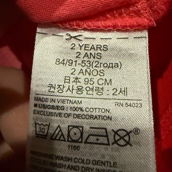 GAP Kids Blue and Red Ombre Playtime Favorite T-Shirt Unisex Sz 2 Years - Picture 7 of 7